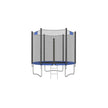 Trampoline – Steel – Blue – Complete Set with Safety Enclosure and Ladder, 8 FT