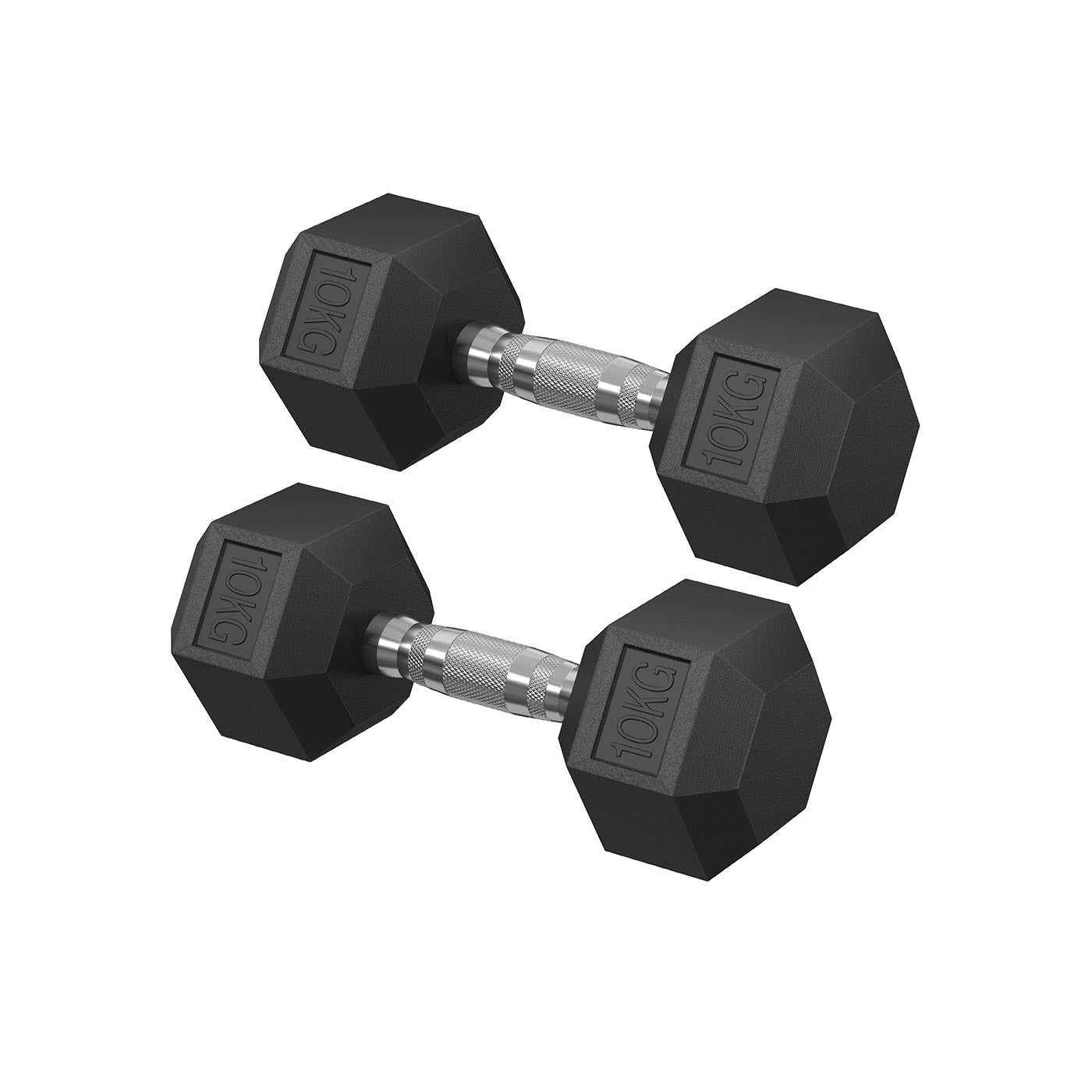 Hexagonal Dumbbell Set – Metal – N/A – Perfect for Home Weightlifting and Fitness Training