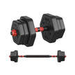 Dumbbell Set – Steel – Various Weights – Adjustable with Connecting Bar