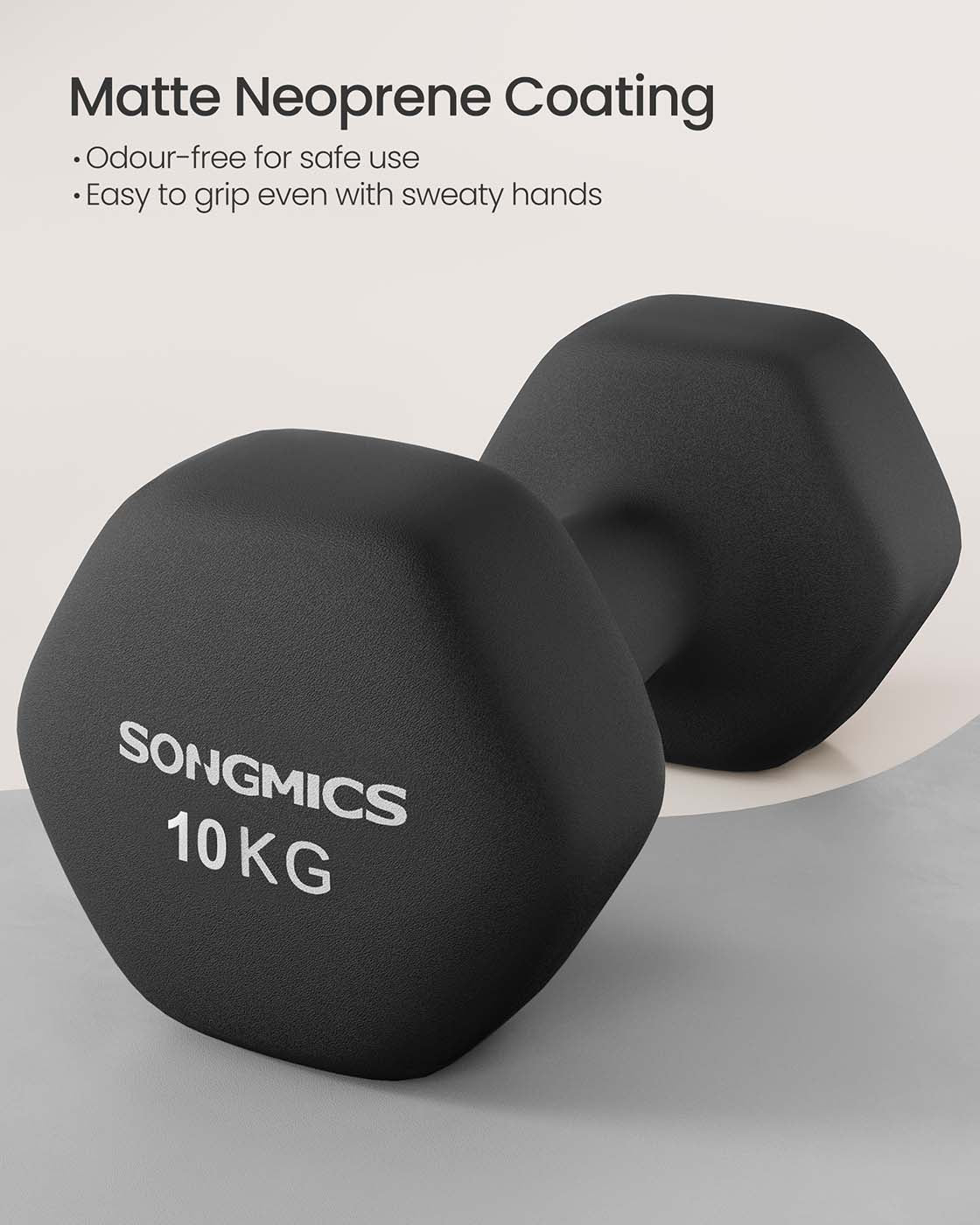 Hex Dumbbell Set – Neoprene – Multi-colored – Strength Training Fitness