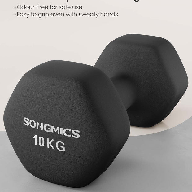 Hex Dumbbell Set – Neoprene – Multi-colored – Strength Training Fitness