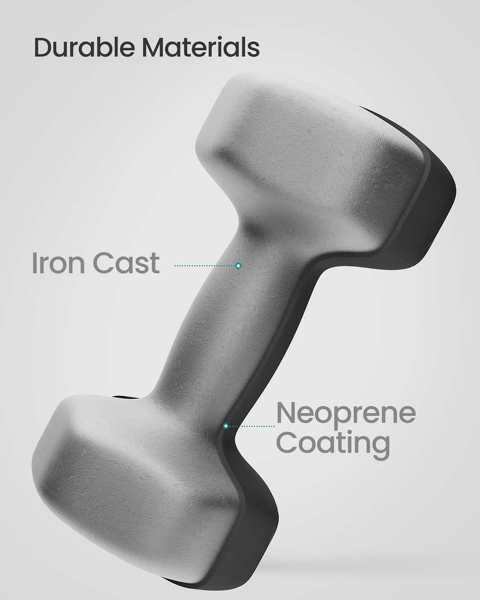 Hex Dumbbell Set – Neoprene – Multi-colored – Strength Training Fitness