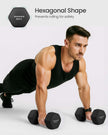 Hex Dumbbell Set – Neoprene – Multi-colored – Strength Training Fitness