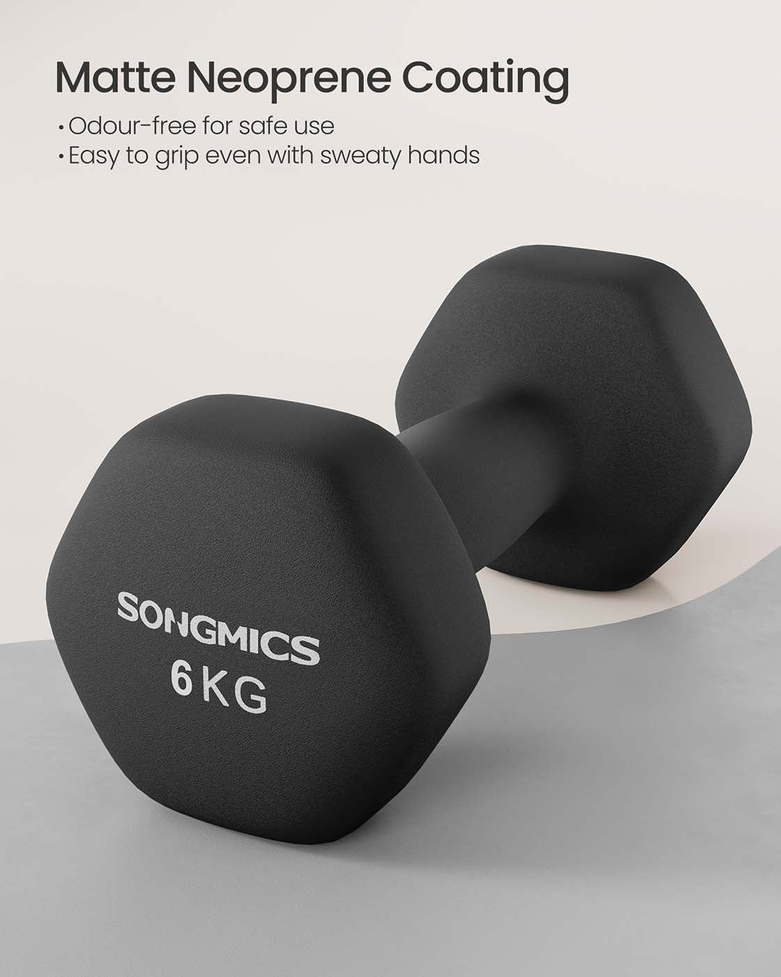 Hex Dumbbell Set – Neoprene – Multi-colored – Strength Training Fitness