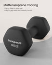 Hex Dumbbell Set – Neoprene – Multi-colored – Strength Training Fitness