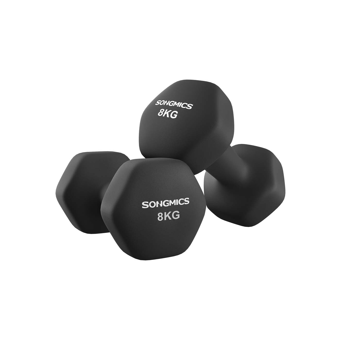 Hex Dumbbell Set – Neoprene – Multi-colored – Strength Training Fitness