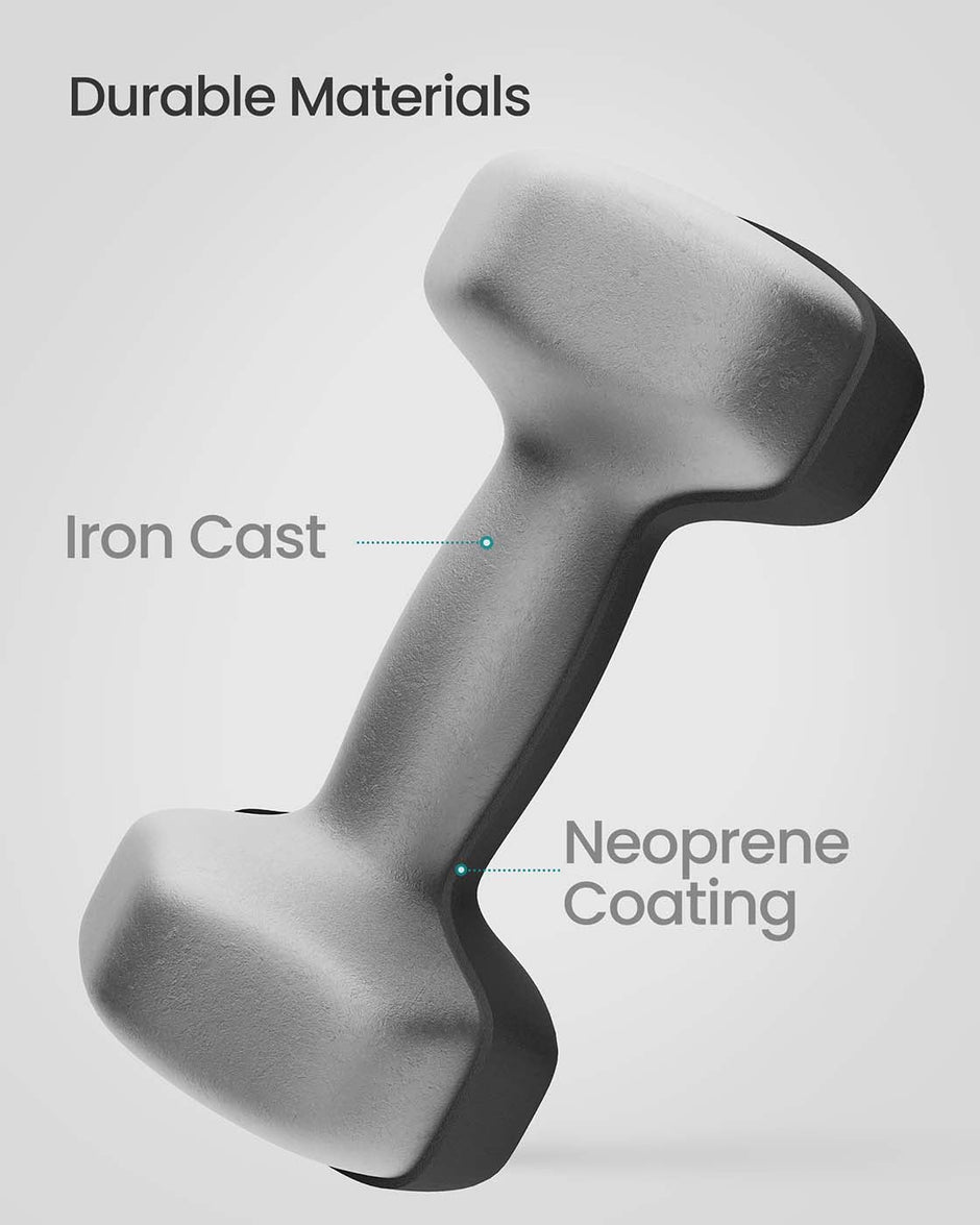 Hex Dumbbell Set – Neoprene – Multi-colored – Strength Training Fitness