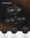 Adjustable Dumbbells Set – Steel – Black – Includes Extra Barbell Bar, 30 KG