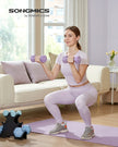 Hex Dumbbells Set – Neoprene – Lime, Teal, Grey – Includes Stand, 2 x 1 kg, 2 x 2 kg, 2 x 3 kg