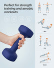 Dumbbells Set – Vinyl – Matte Finish – Non-Slip – 2 x 2.5 kg