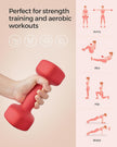 Set of 2 Dumbbells – Steel – Red – 3.0 kg Each