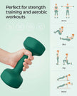 Dumbbells – Vinyl – Matte Finish – Waterproof and Non-Slip – Set of 2 (2 x 4 kg)