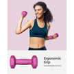 Hexagonal Dumbbells Set – Hexagonal Steel – Pink – Ideal for Home Workout and Fitness Training