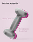 Hexagonal Dumbbells Set – Hexagonal Steel – Pink – Ideal for Home Workout and Fitness Training