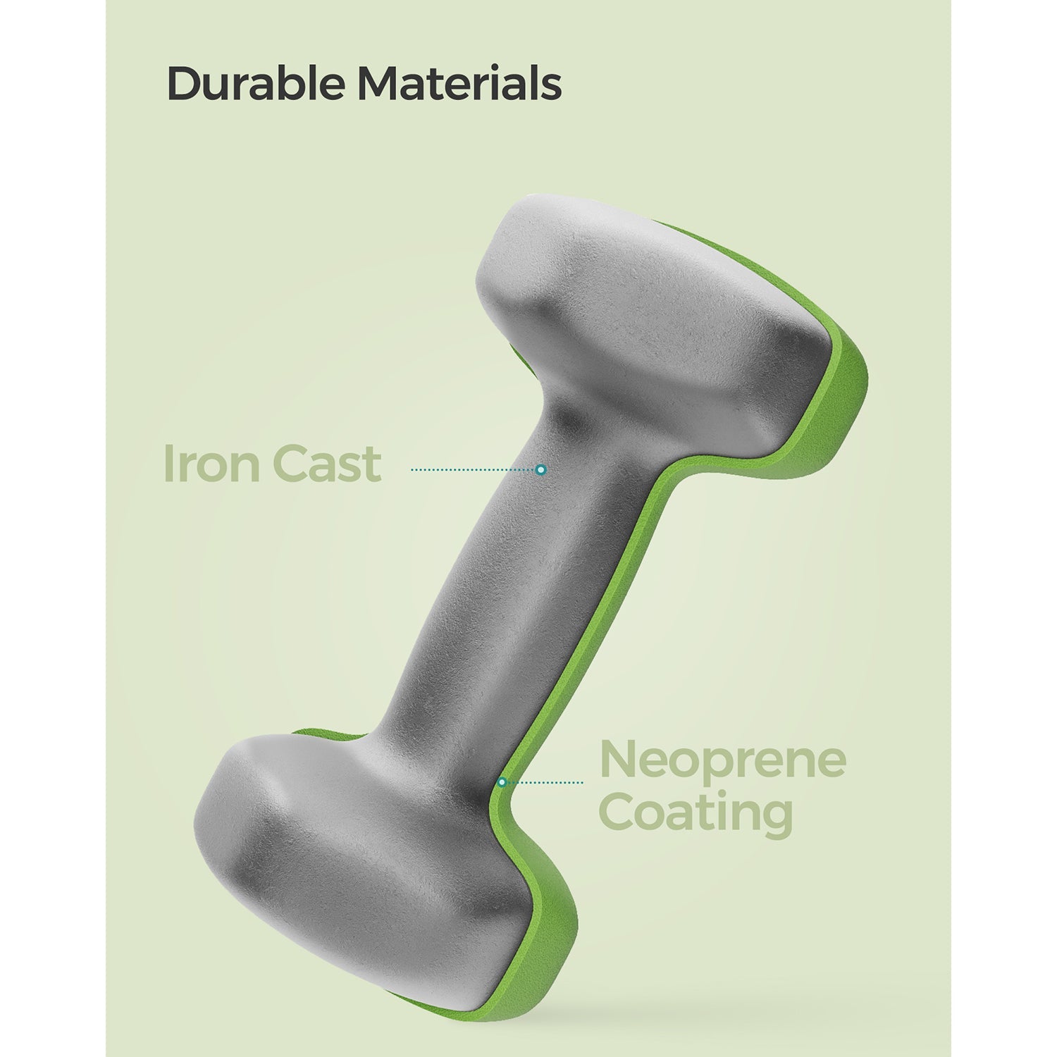 Hexagonal Dumbbells – Steel – Green – Set of 2 x 2 kg for Home Workout