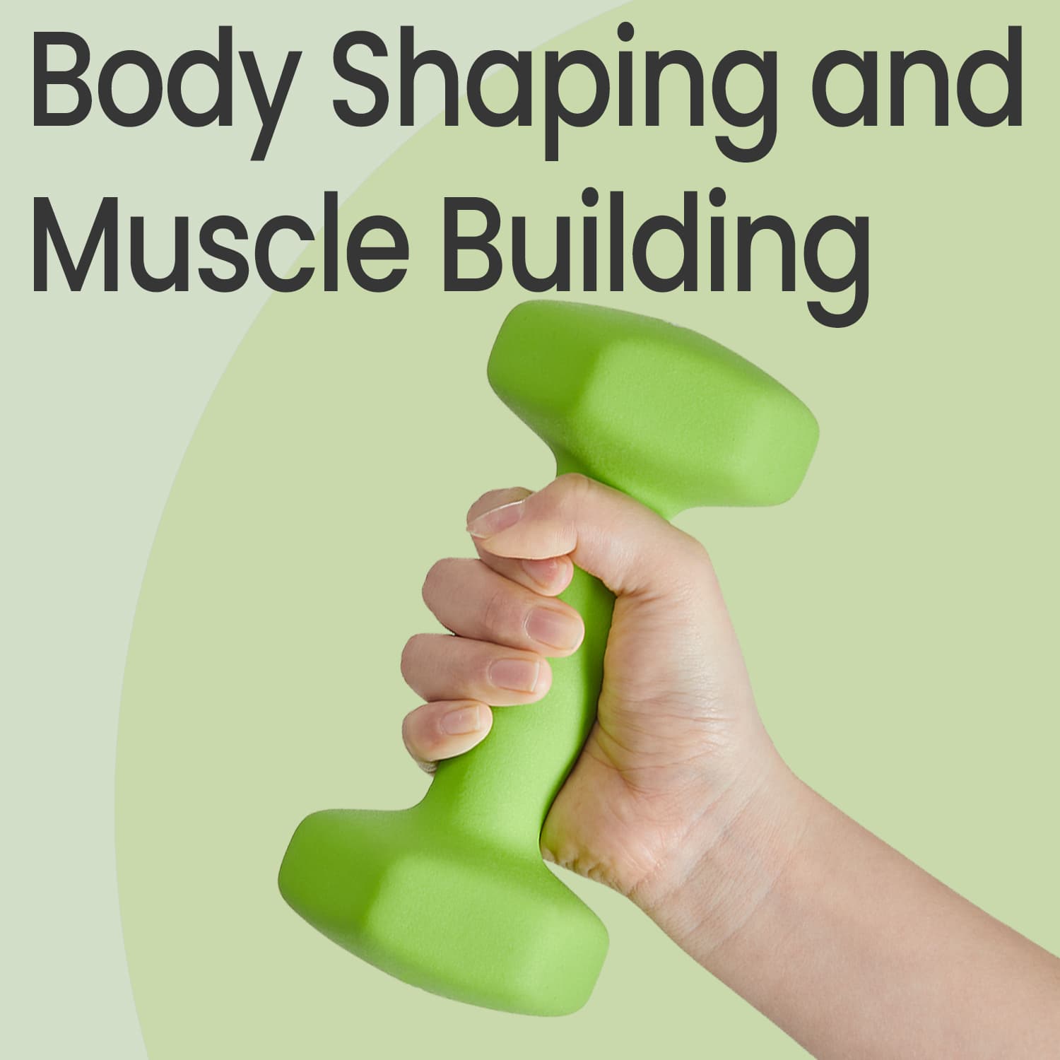 Dumbbell Set – Neoprene – Green – Hexagonal Design, 2 x 2 kg