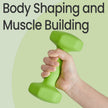 Dumbbell Set – Neoprene – Green – Hexagonal Design, 2 x 2 kg