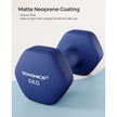 Dumbbells Set – Steel – Blue – Hexagonal Design for Home Workout