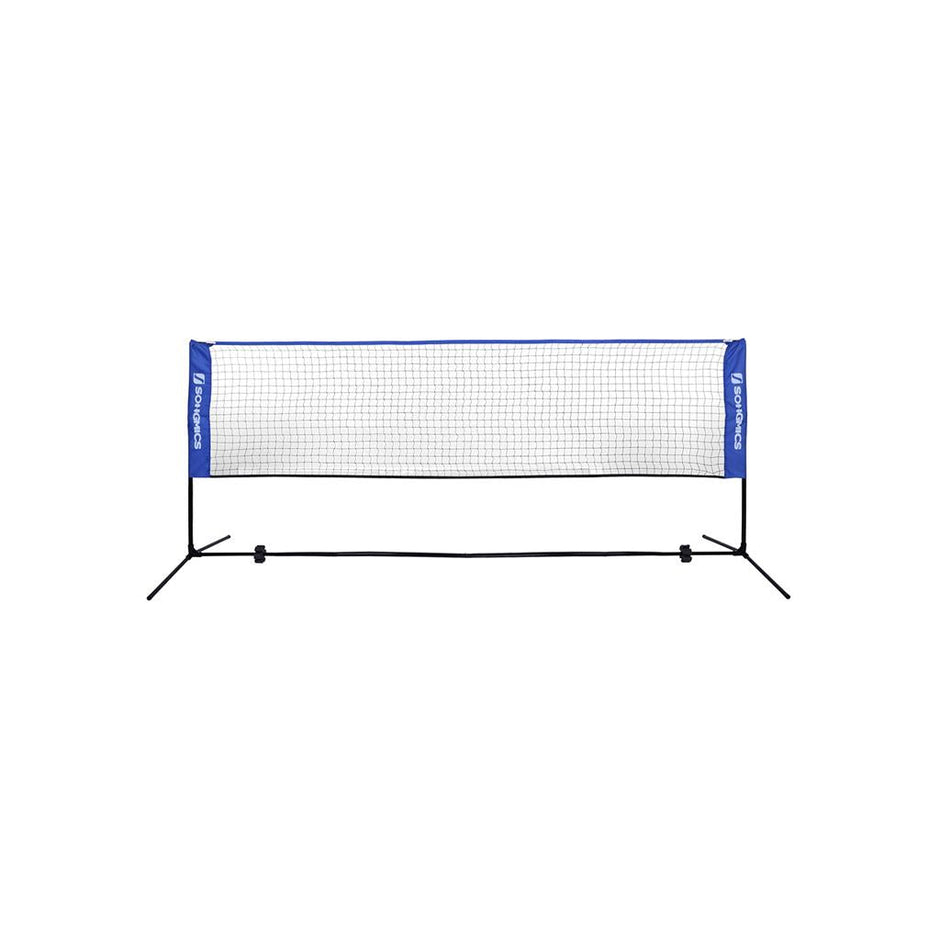 Badminton Net – Durable Fabric – Blue – Portable and Height Adjustable with Stand