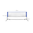 Badminton Net – Durable Fabric – Blue – Portable and Height Adjustable with Stand