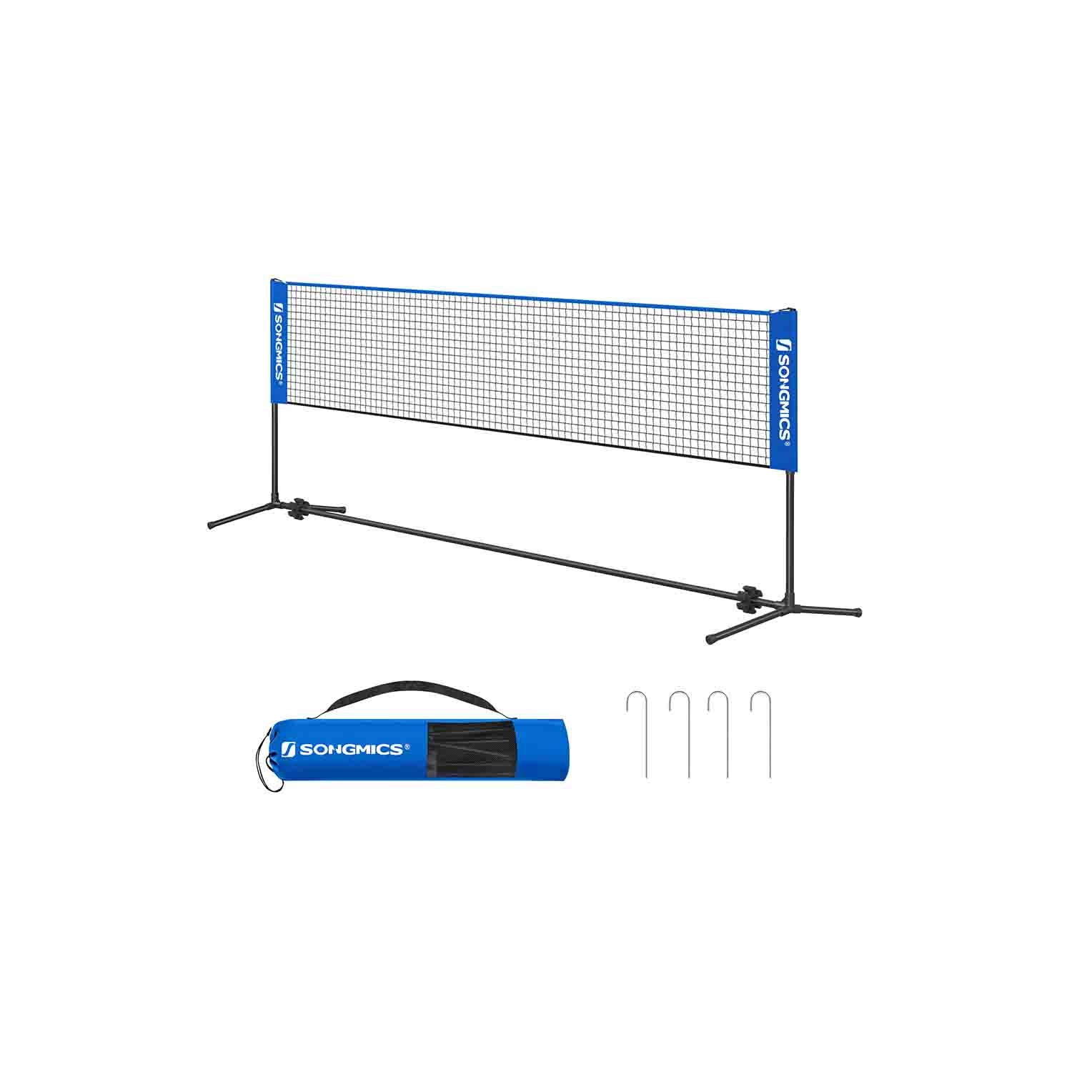 Portable Badminton Tennis Net – Adjustable Height – 4m – Includes Stand