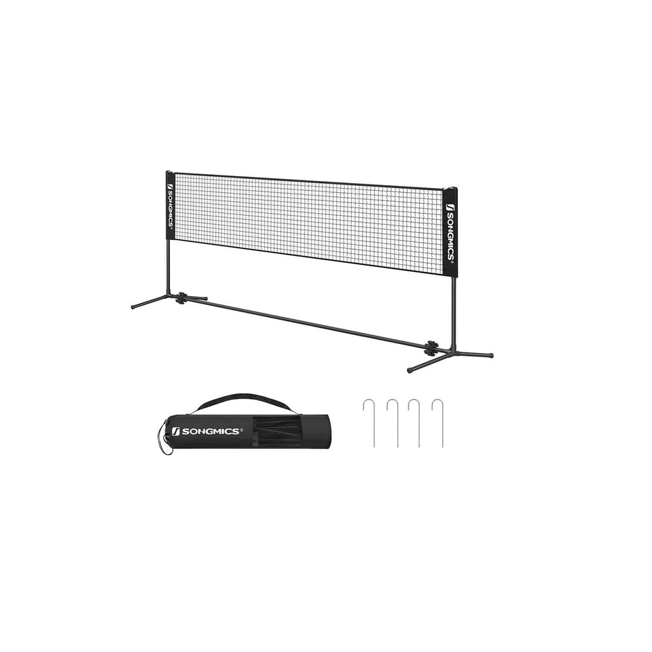 Portable Height Adjustable Badminton Net – Iron Frame – 4m – Indoor and Outdoor Use