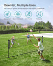 Portable Height Adjustable Badminton Net – Iron Frame – 4m – Indoor and Outdoor Use