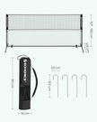 Portable Height Adjustable Badminton and Tennis Net – Durable Design – 4m Length – Versatile Use