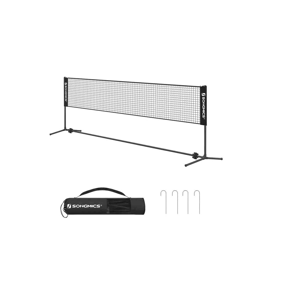 Tennis Net – Durable Mesh – Black – Height Adjustable