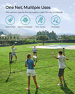 Tennis Net – Durable Mesh – Black – Height Adjustable