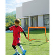 Set of 2 Children's Football Goals – Steel, Fibreglass, Oxford and Polyester Fabric – Orange – Quick Assembly