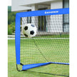 Set of 2 Folding Children's Football Goals – Steel and Fibreglass – Blue and Red – Quick Assembly