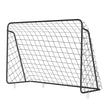 Football Goal – Iron and PE – Black – Quick Assembly, 7ft x 5ft