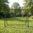 Football Goal – Iron and PE – Black – Quick Assembly, 7ft x 5ft