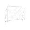 Small Football Goal – Iron and PE – White – Quick Assembly