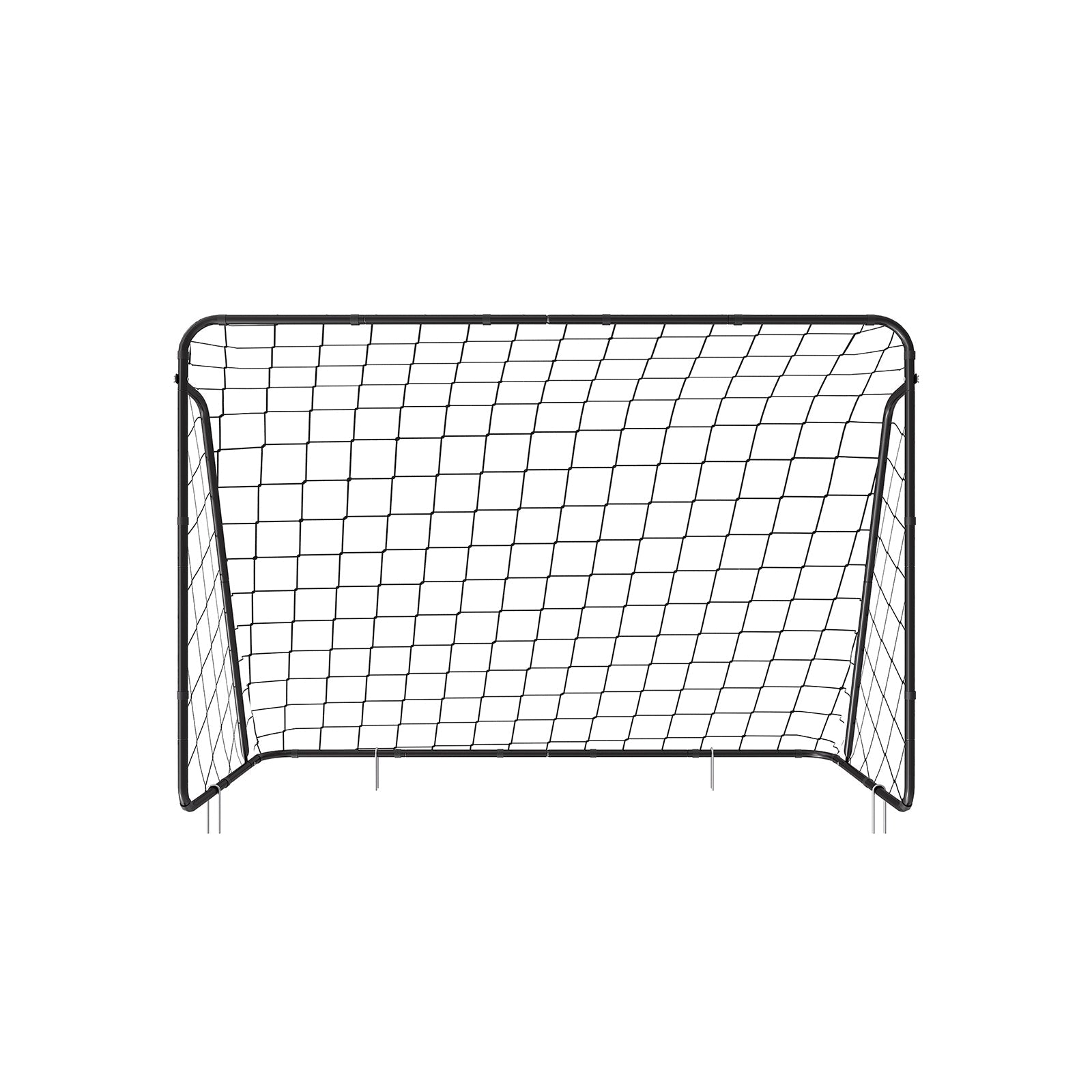 Portable Football Goal – Iron and PE – Black – Quick Assembly, 10ft x 6.7ft