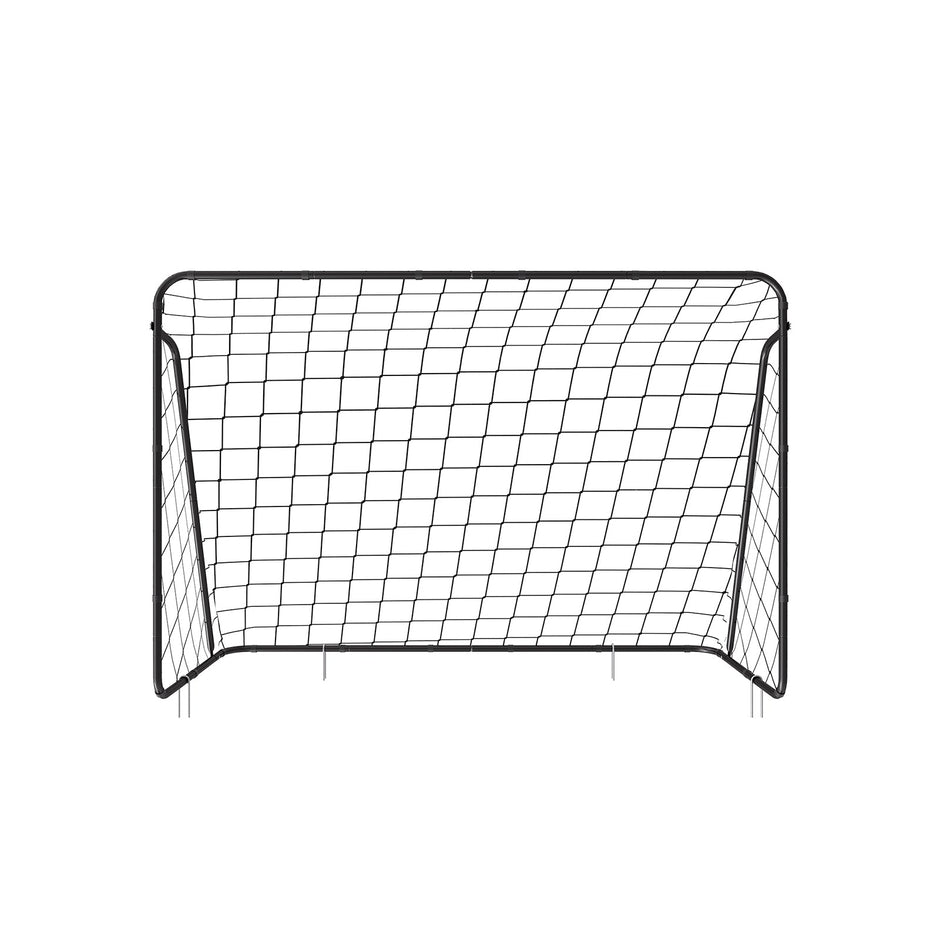 Portable Football Goal – Iron and PE – Black – Quick Assembly, 10ft x 6.7ft