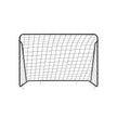 Portable Football Goal – Iron and PE – Black – Quick Assembly, 10ft x 6.7ft