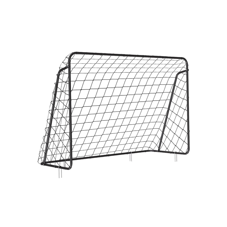 Portable Football Goal – Iron and PE – Black – Quick Assembly, 10ft x 6.7ft