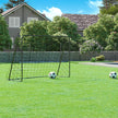 Portable Football Goal – Iron and PE – Black – Quick Assembly, 10ft x 6.7ft