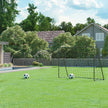 Portable Football Goal – Iron and PE – Black – Quick Assembly, 10ft x 6.7ft