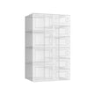 Shoe Storage Organisers – Plastic – Clear – Stackable and Foldable, Pack of 10