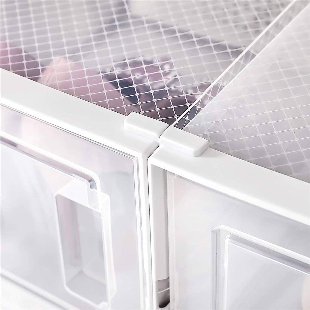 Shoe Storage Organisers – Plastic – Clear – Stackable and Foldable, Pack of 10