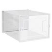 Shoe Storage Organisers – Plastic – Clear – Stackable and Foldable, Pack of 10