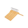 Wooden Clothes Hangers – Solid Wood – Natural Finish – Includes Shoulder Notches – 20 Pack