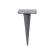 Ground Peg – Iron – Silver – Ideal for Installing Double Side Awnings without Concrete