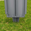 Ground Peg – Iron – Silver – Ideal for Installing Double Side Awnings without Concrete