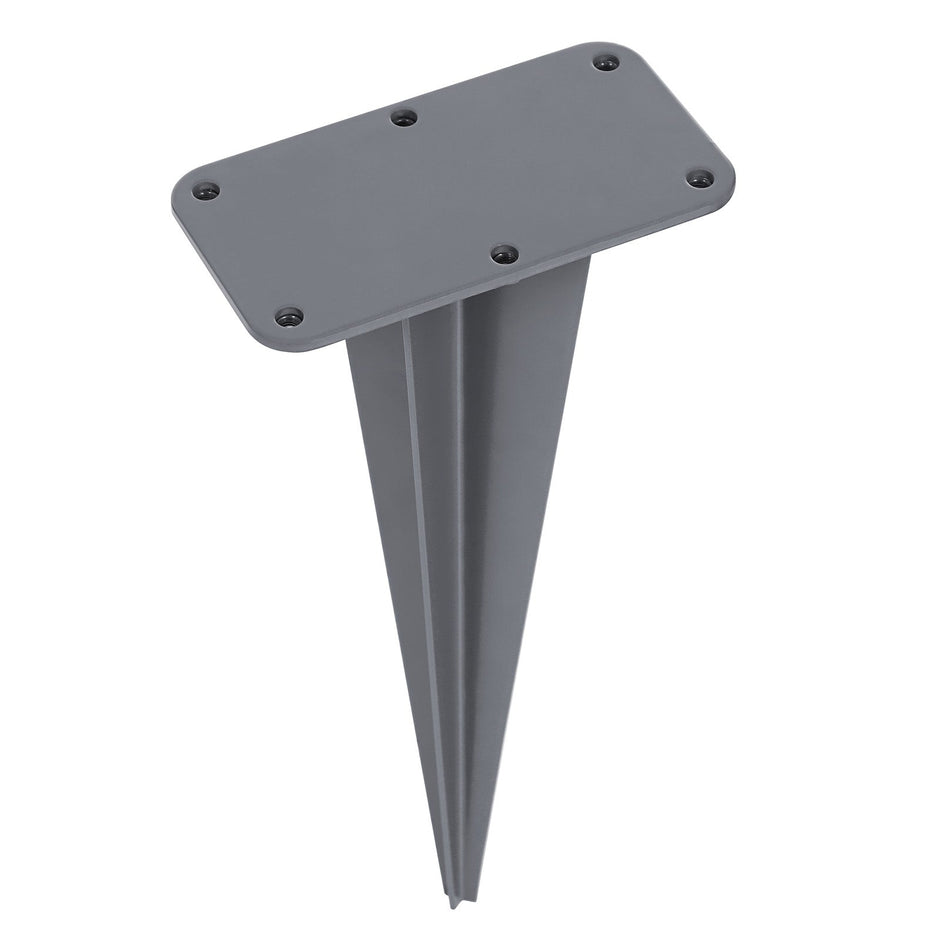 Ground Peg – Iron – Silver – Ideal for Installing Double Side Awnings without Concrete