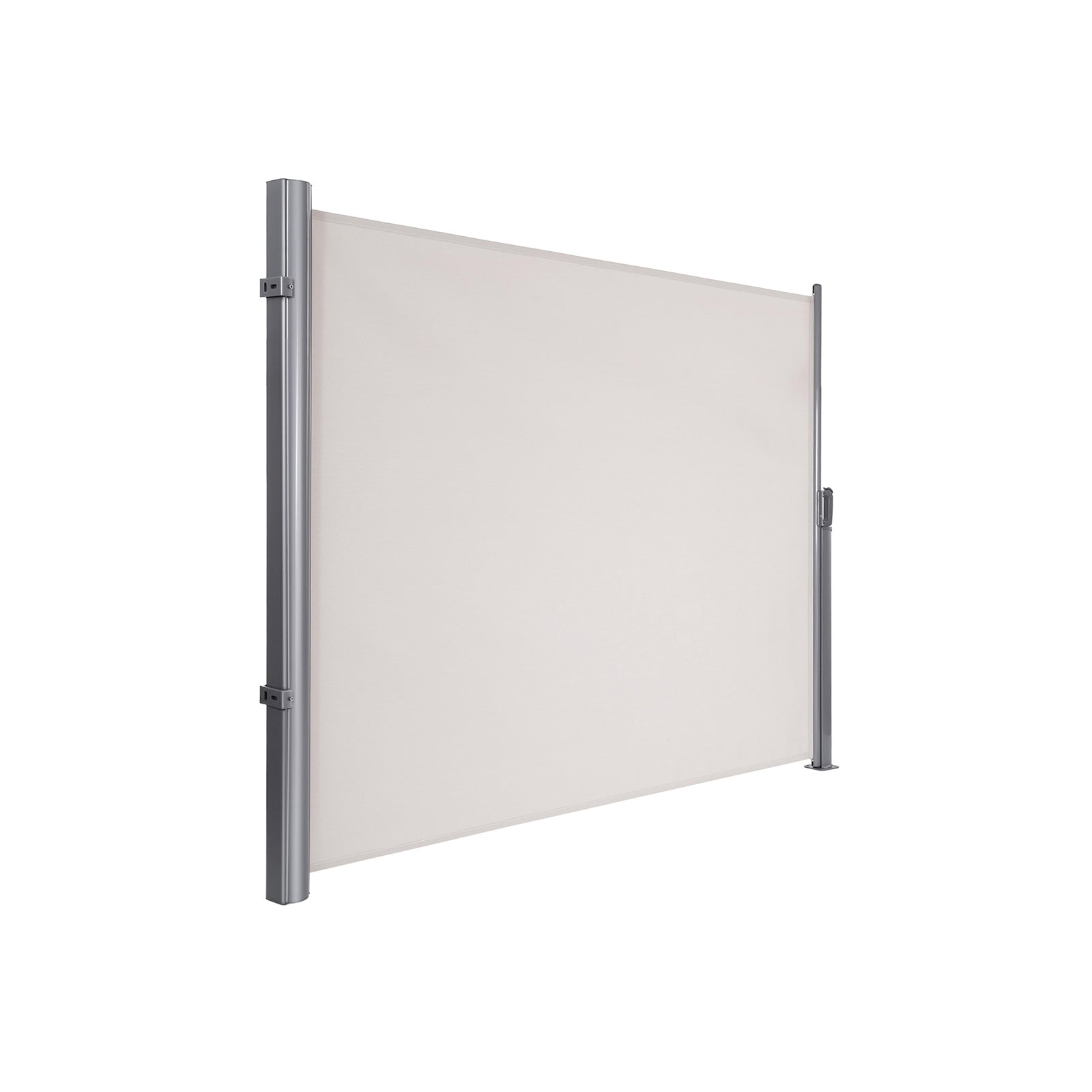 Retractable Side Awning – Fabric – Anthracite – Solar-Powered Outdoor Protection 180 x 300 CM