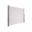Retractable Side Awning – Fabric – Anthracite – Solar-Powered Outdoor Protection 180 x 300 CM